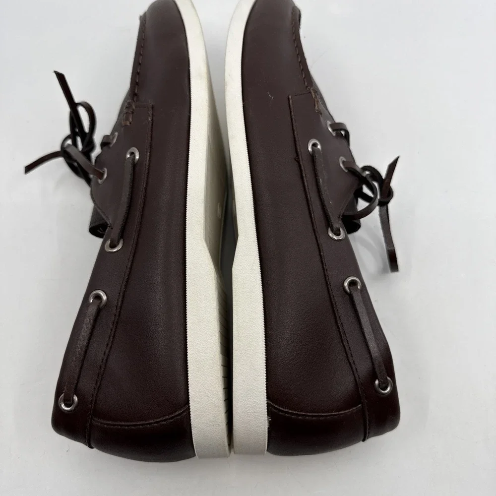 MENS OLD NAVY CHOCOLATE BROWN‎ BOAT SHOES SIZE 11 Loafers Slip On